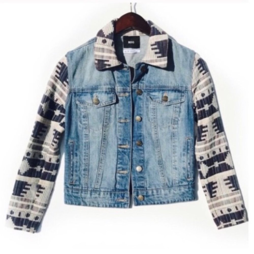 BDG Denim Tribal Print Jean Jacket